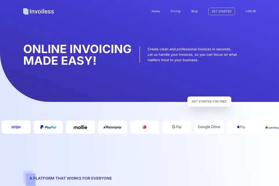 Landing page preview