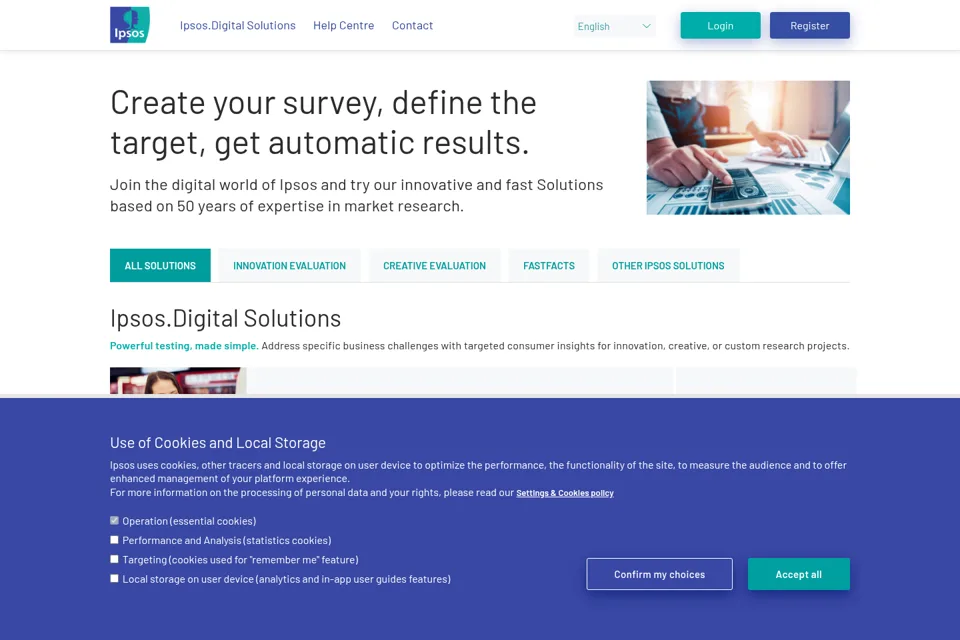 Landing page preview
