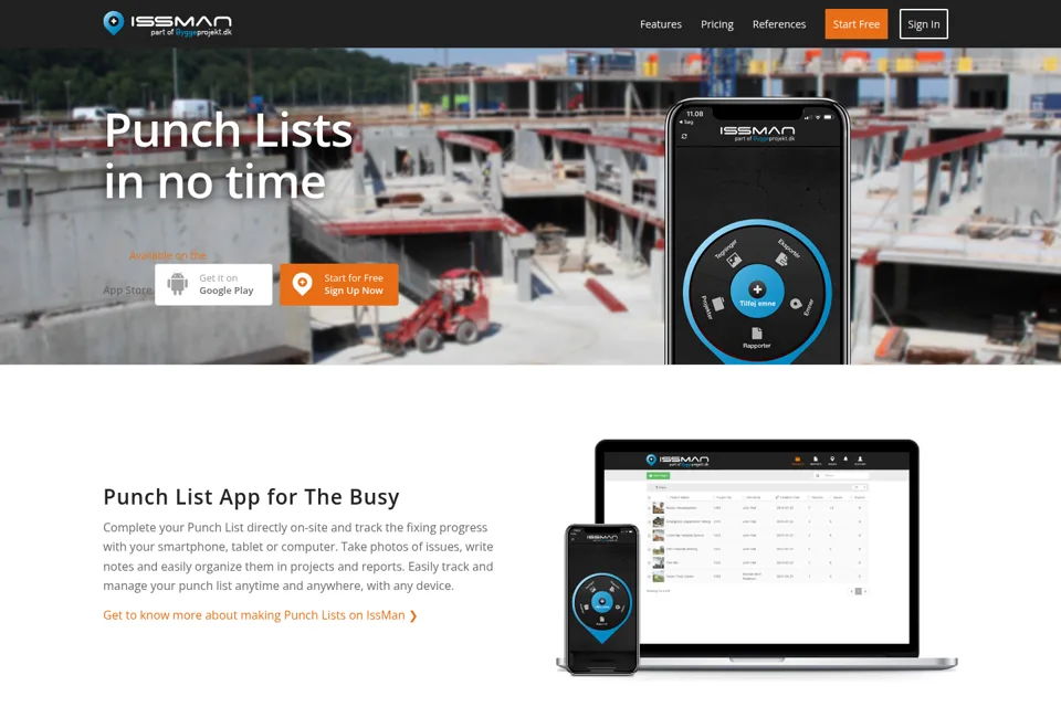 Landing page preview