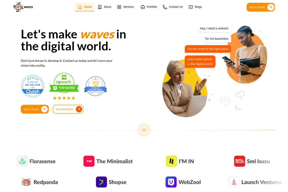 Landing page preview