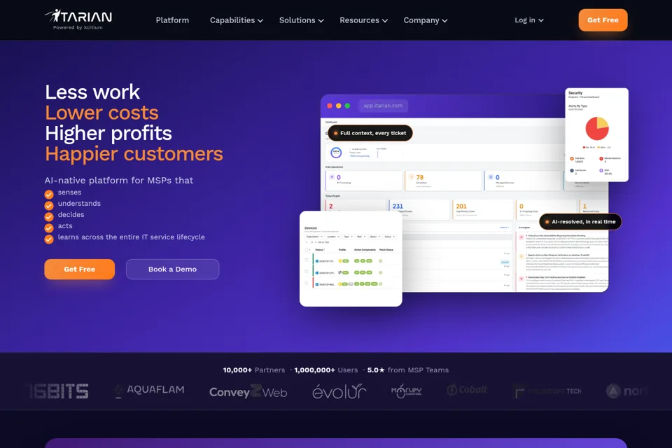 Landing page preview