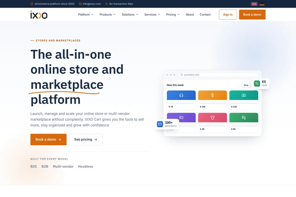 Landing page preview