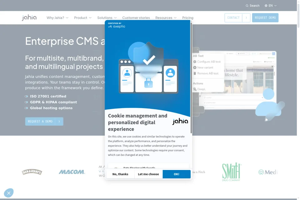 Landing page preview