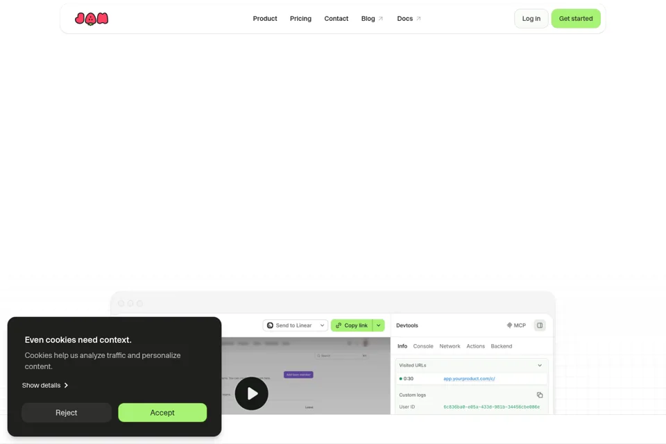 Landing page preview