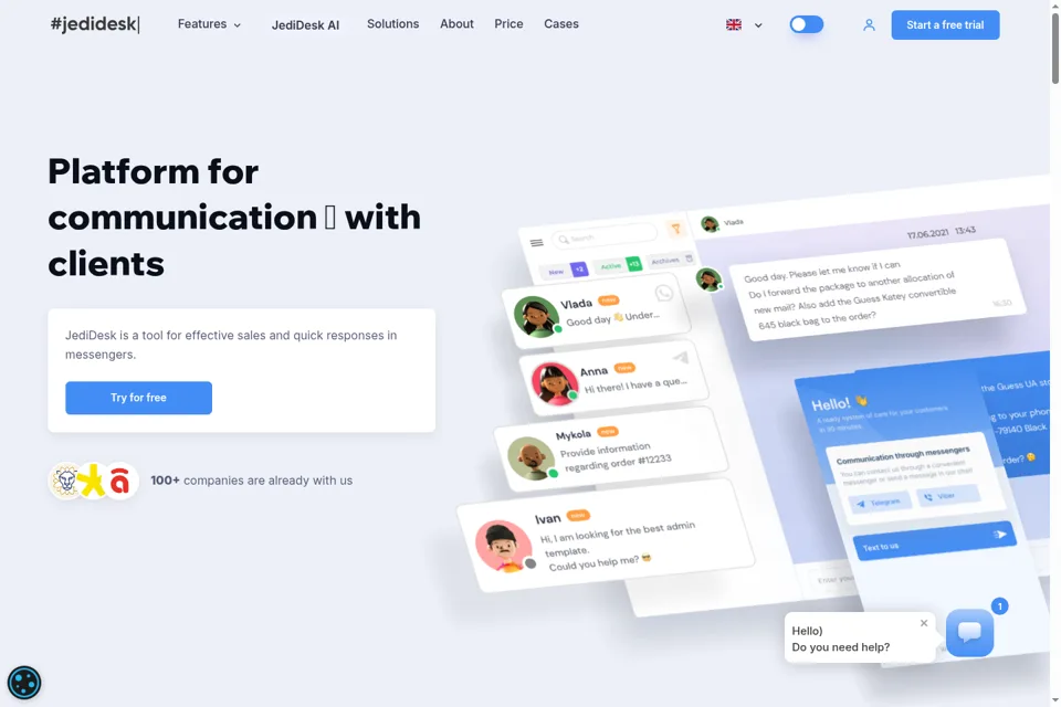 Landing page preview