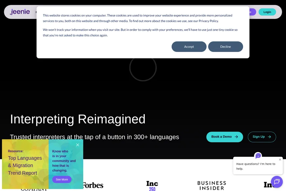 Landing page preview