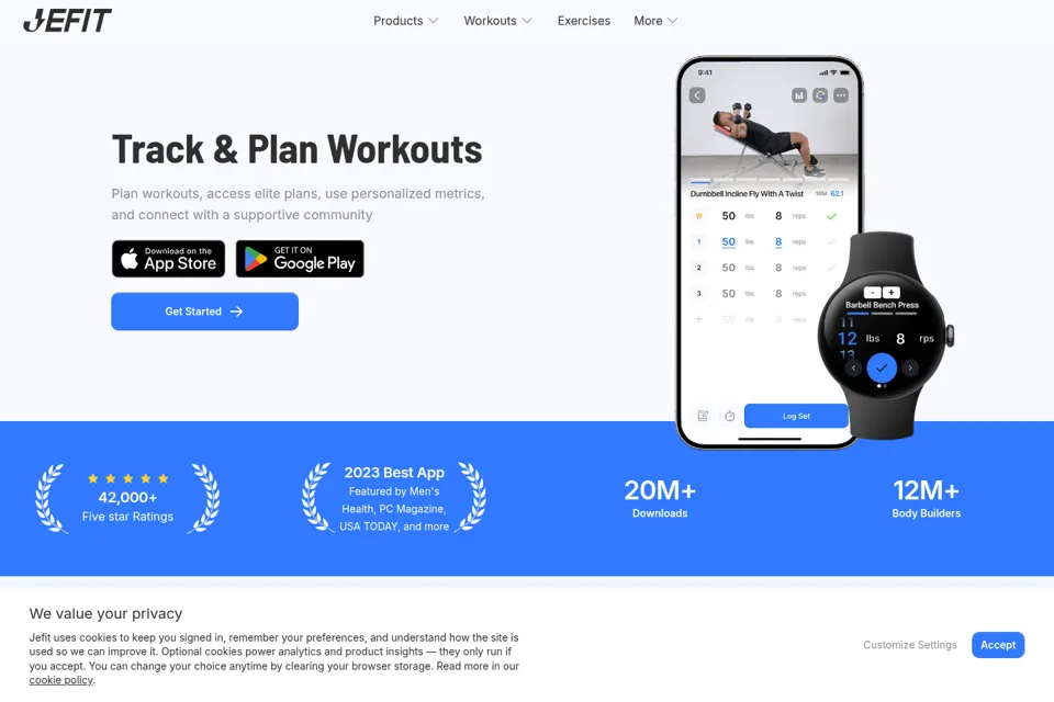 Landing page preview