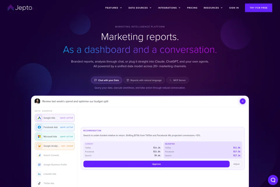 Landing page preview