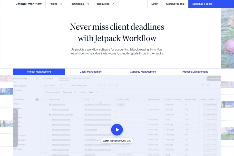 Landing page preview