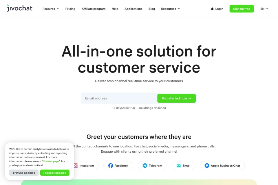 Landing page preview