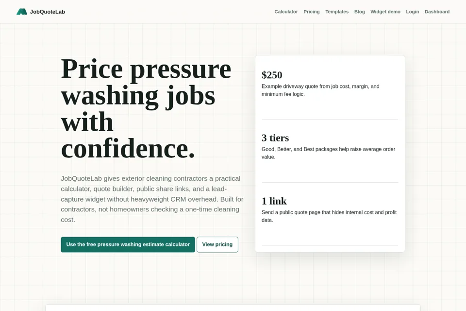 Landing page preview