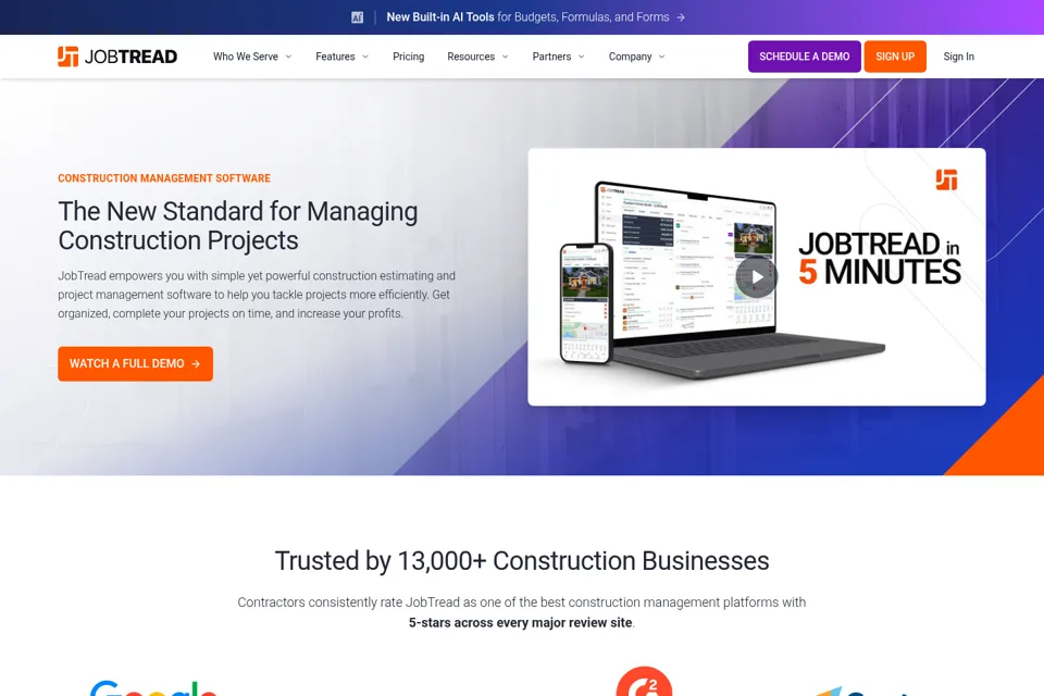 Landing page preview