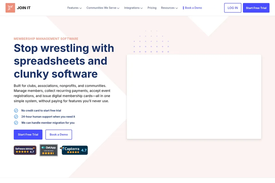 Landing page preview