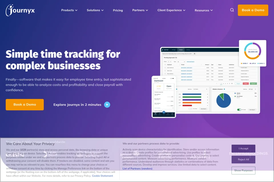 Landing page preview