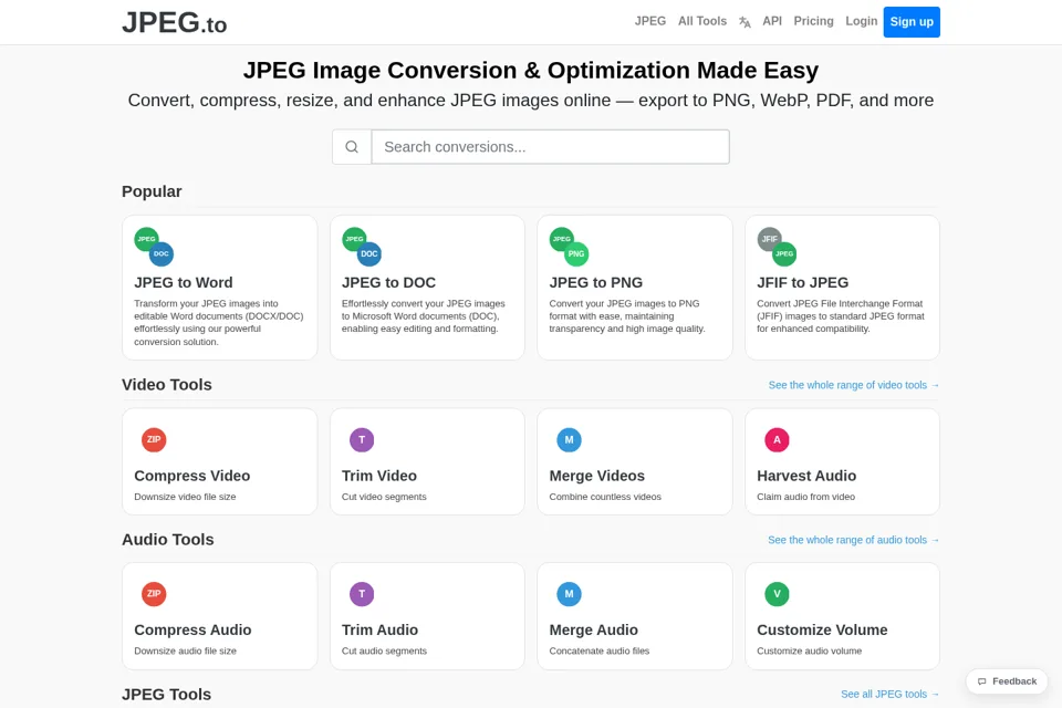 Landing page preview