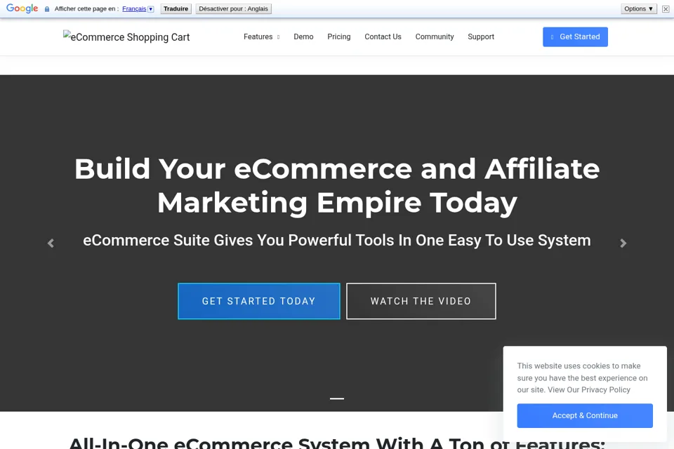 Landing page preview