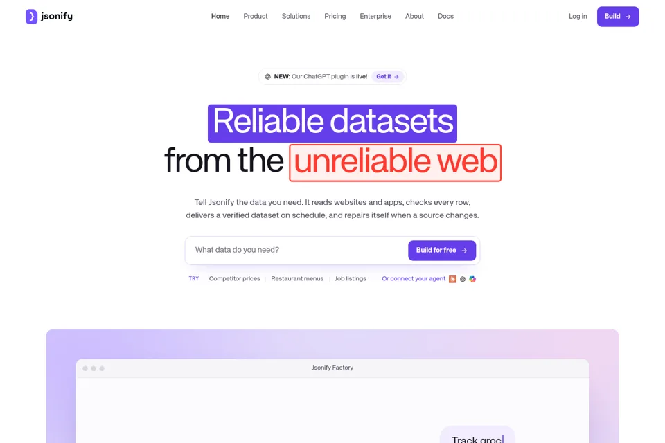 Landing page preview