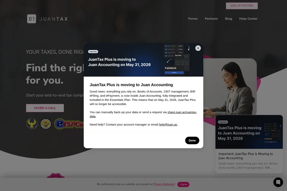 Landing page preview