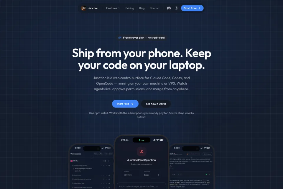 Landing page preview