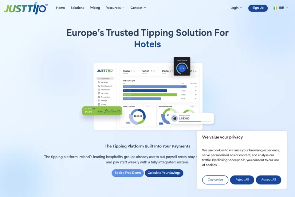 Landing page preview