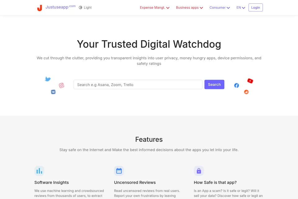 Landing page preview