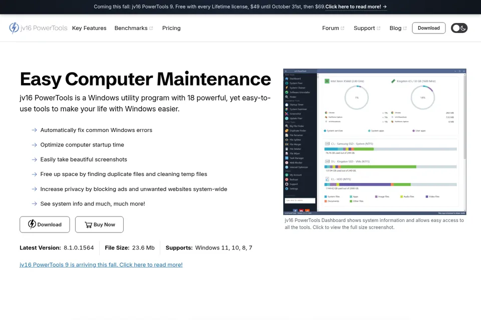 Landing page preview