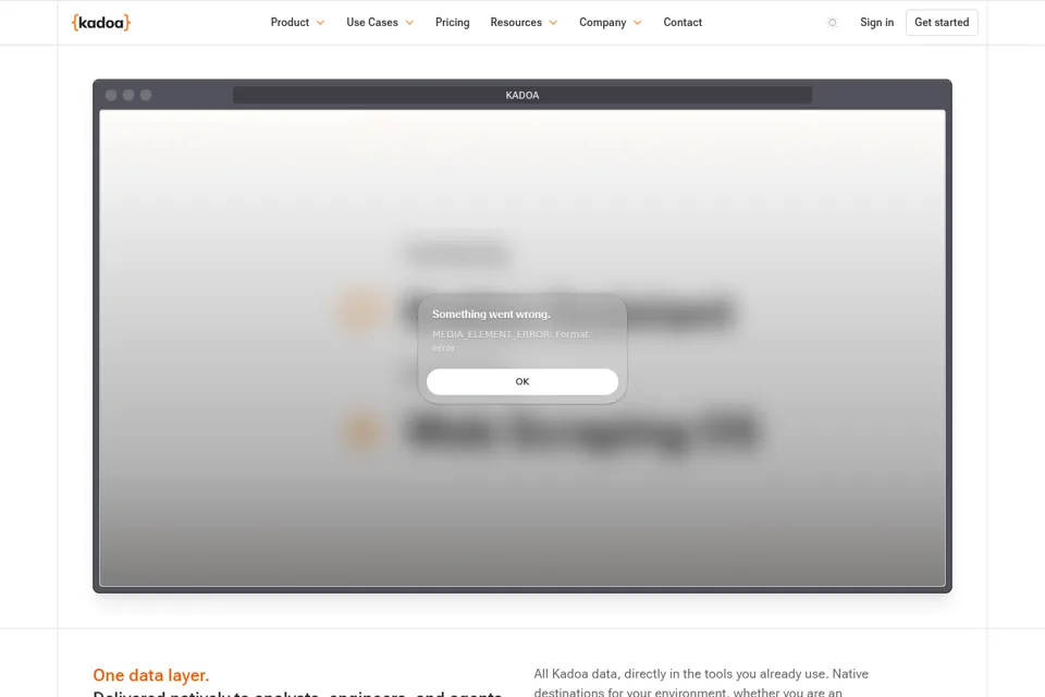 Landing page preview