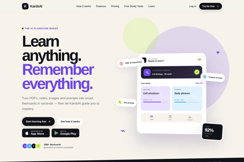 Landing page preview