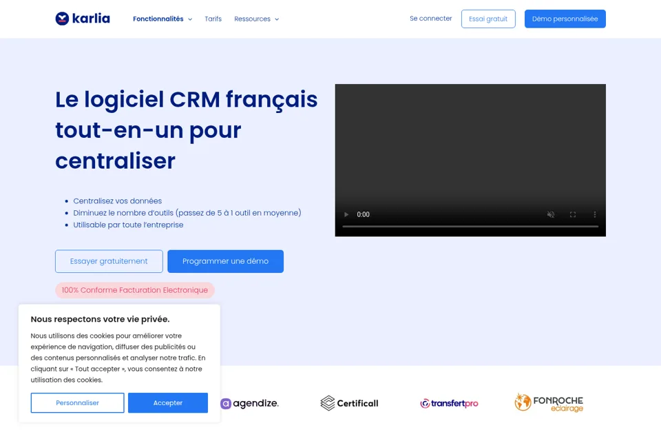 Landing page preview