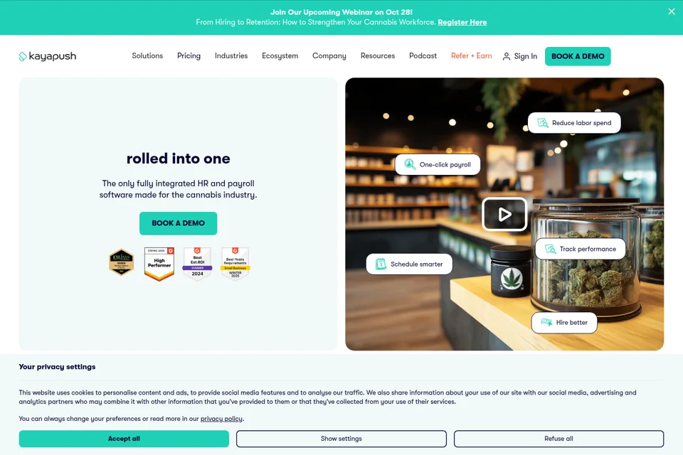 Landing page preview