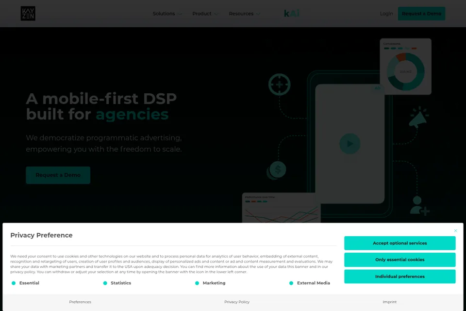 Landing page preview
