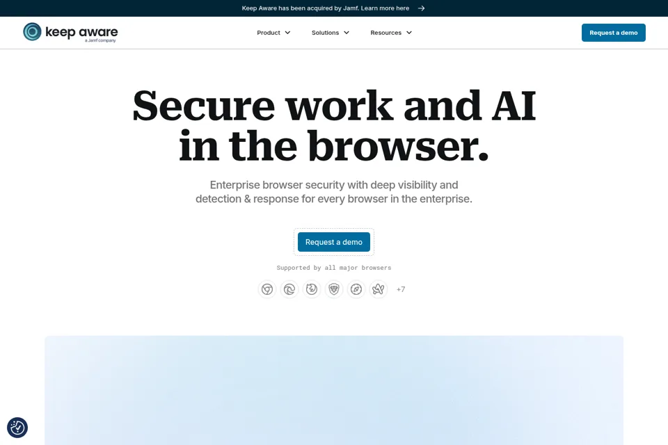 Landing page preview