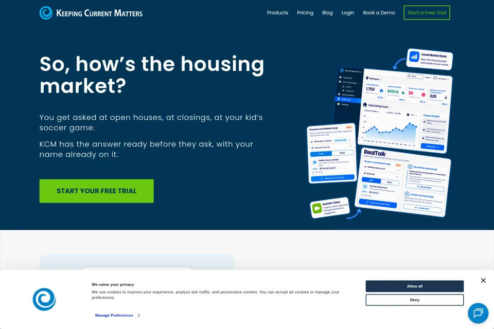 Landing page preview