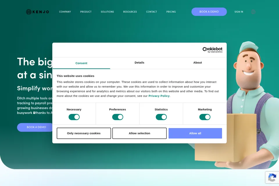 Landing page preview