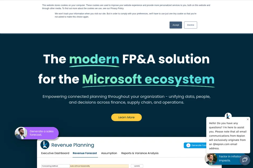 Landing page preview