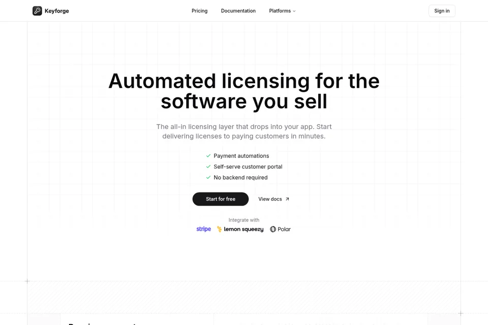 Landing page preview