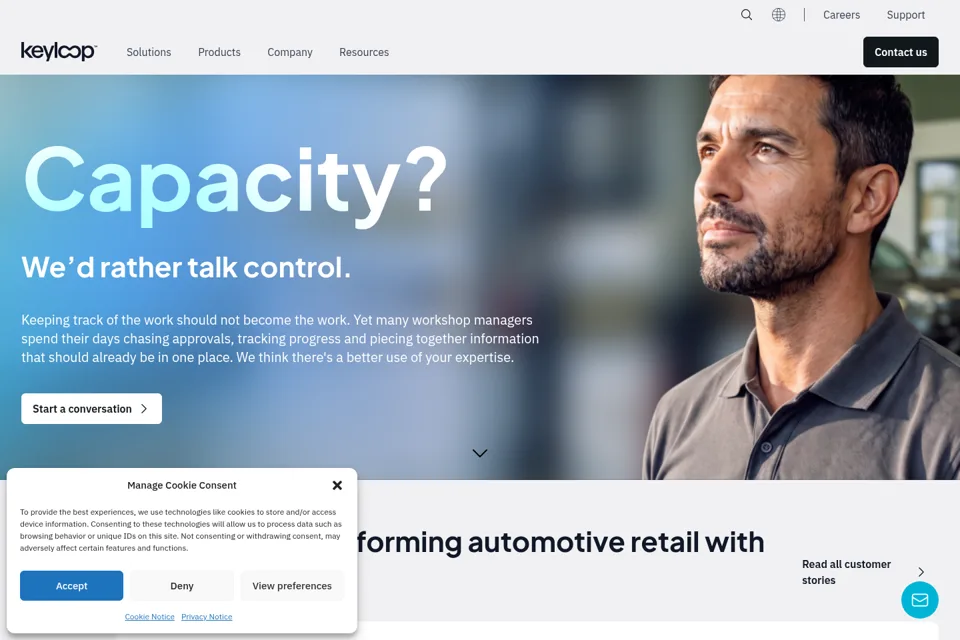 Landing page preview