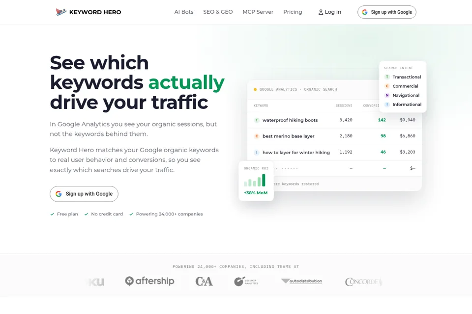 Landing page preview