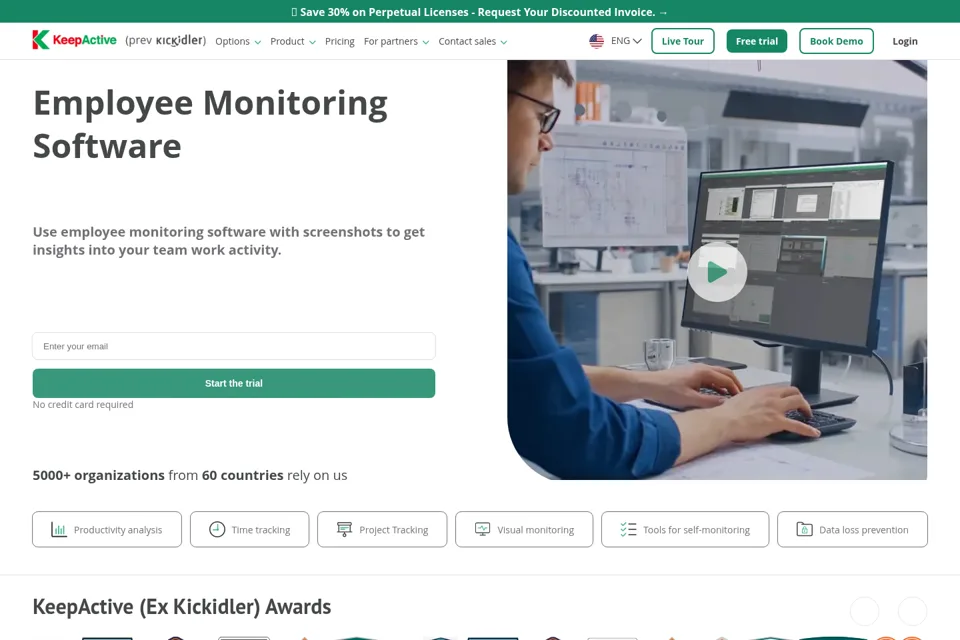 Landing page preview