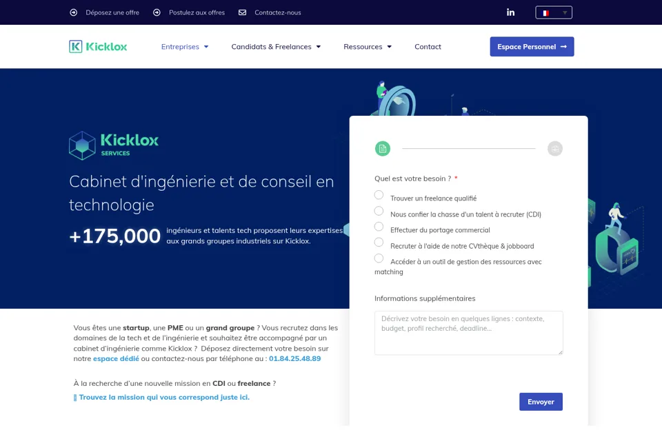 Landing page preview