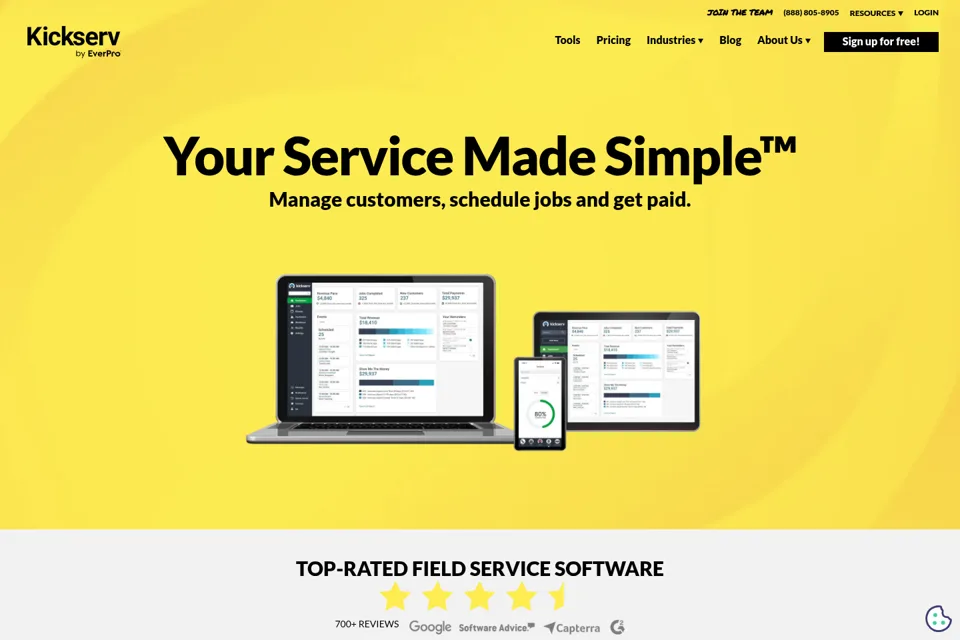 Landing page preview