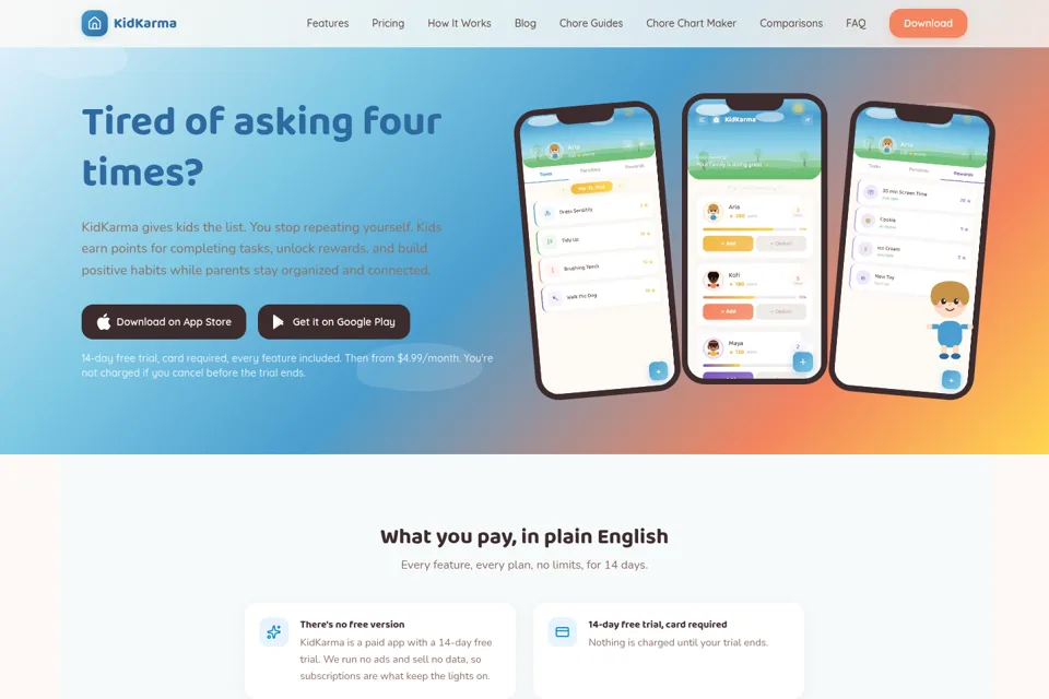 Landing page preview