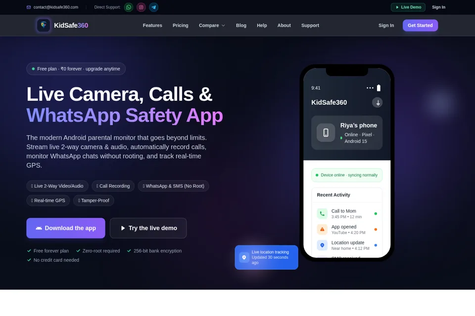 Landing page preview