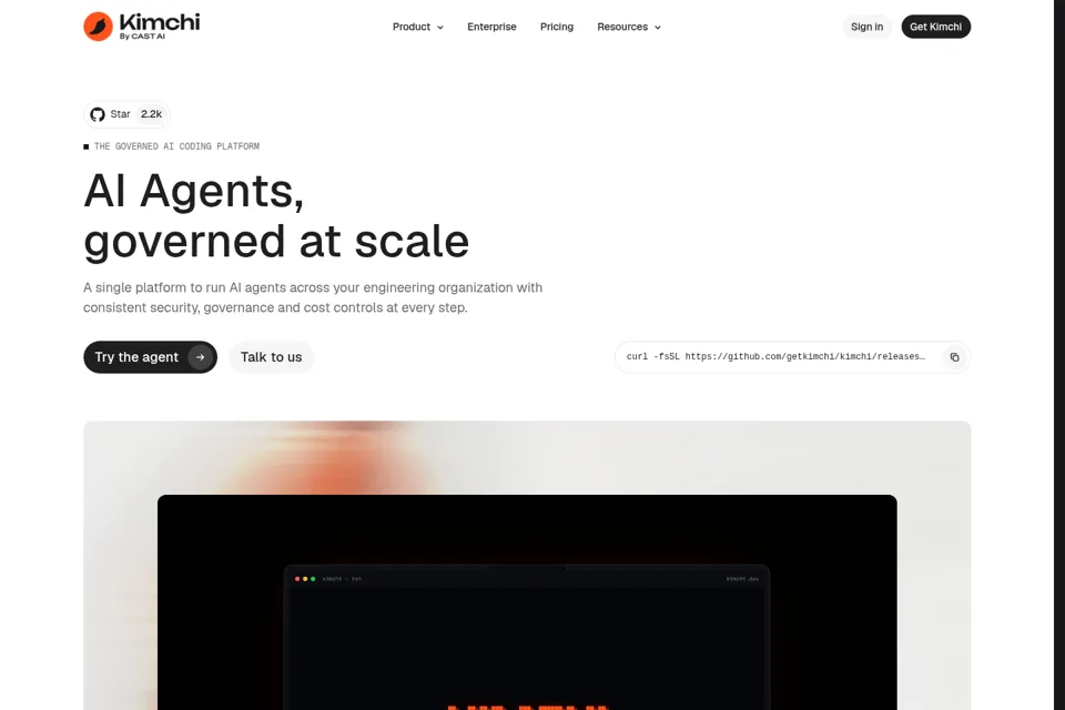 Landing page preview