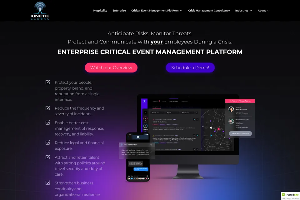 Landing page preview