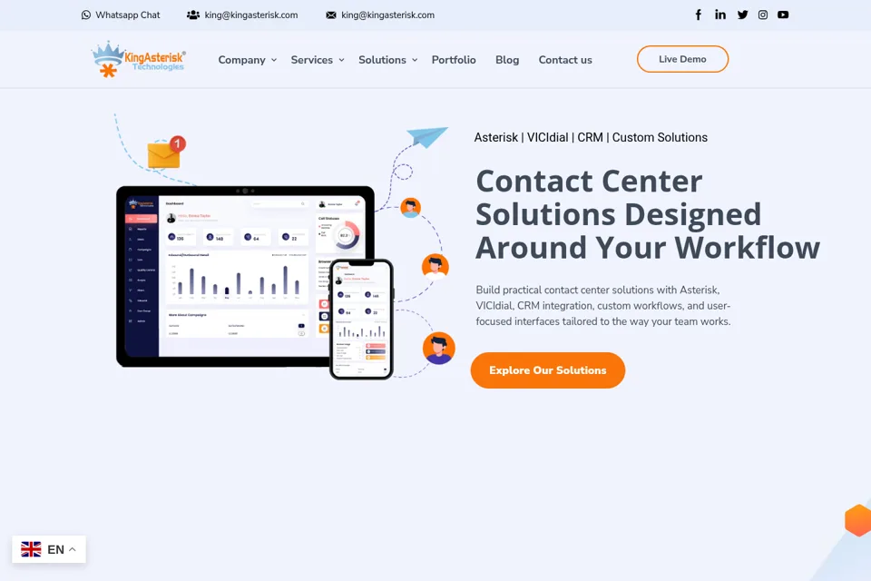 Landing page preview