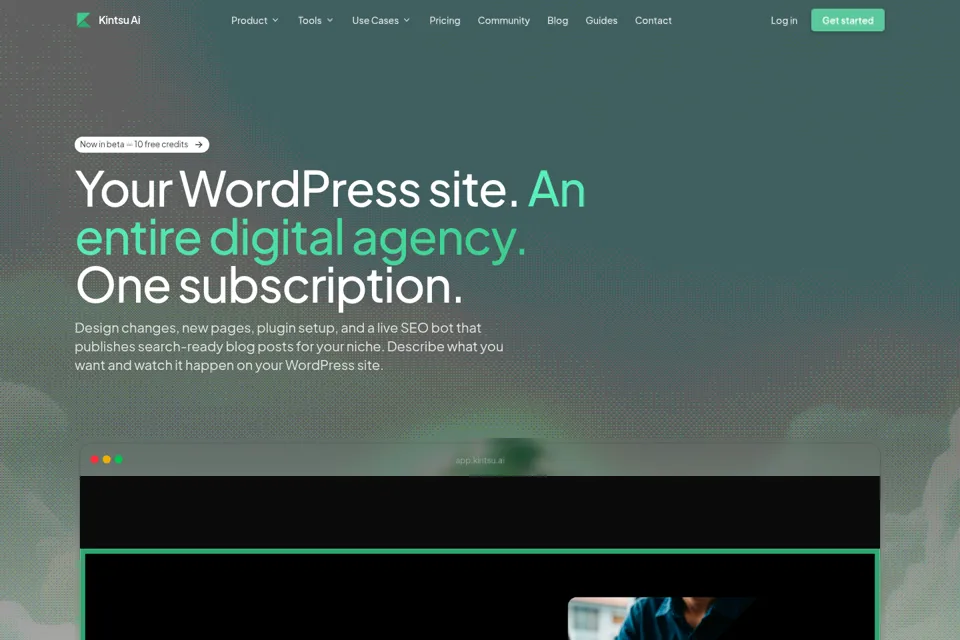 Landing page preview