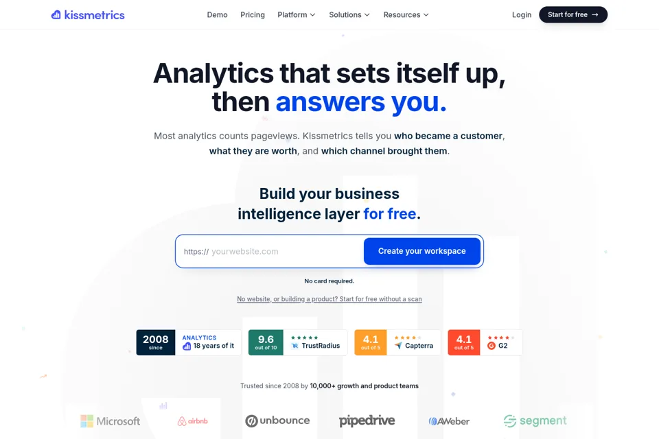 Landing page preview
