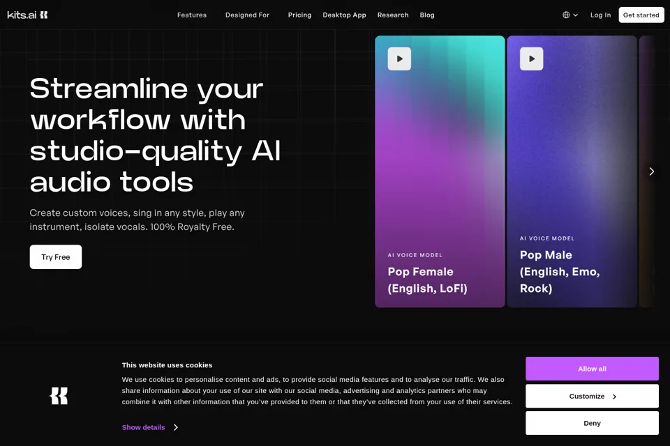 Landing page preview