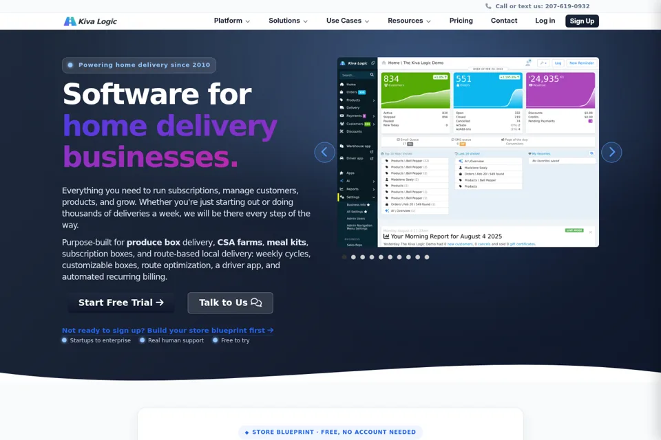 Landing page preview